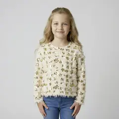 BARBIE - Chaleco Con Brillos Niña