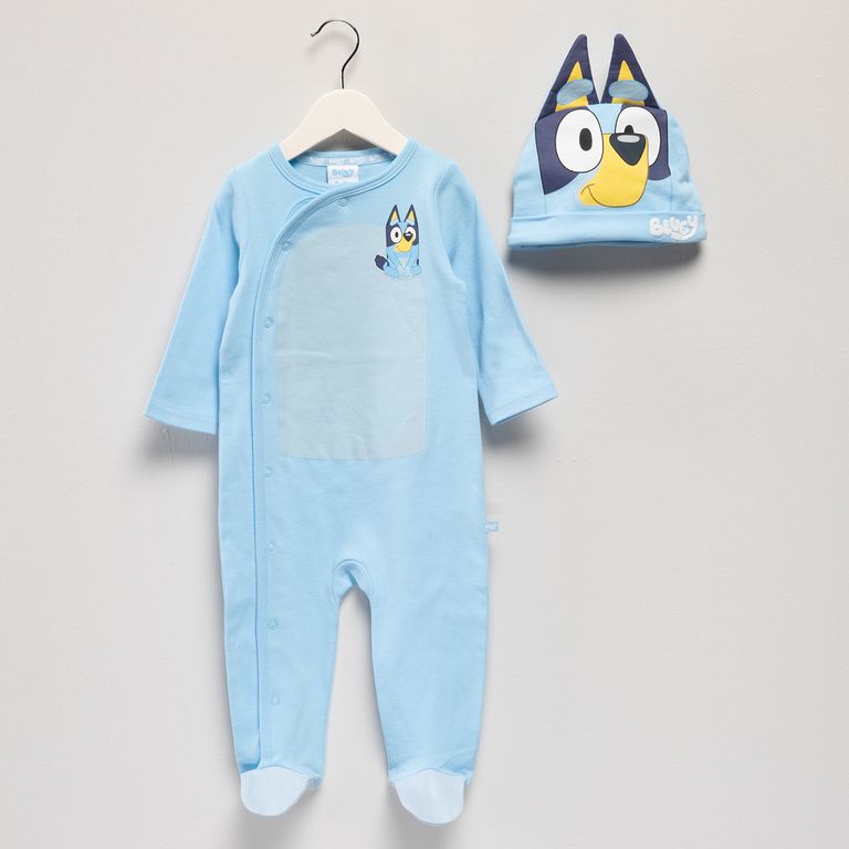 BLUEY Pijama Enterito Bebé Niño Más Gorro