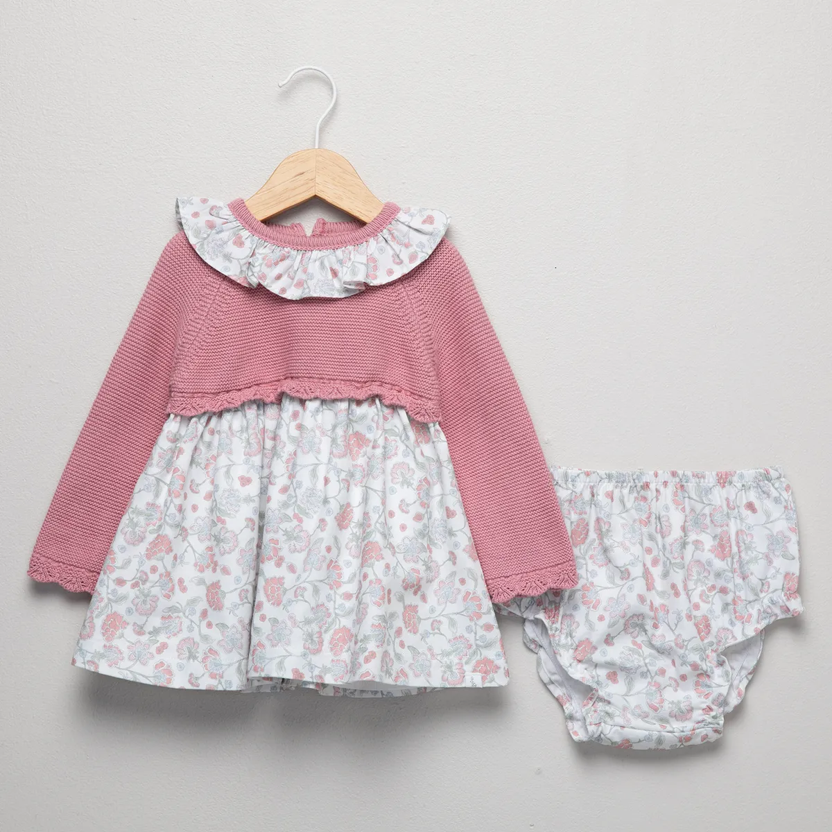CONIGLIO - Vestido Más Calzón Algodón Bebé Niña Coniglio