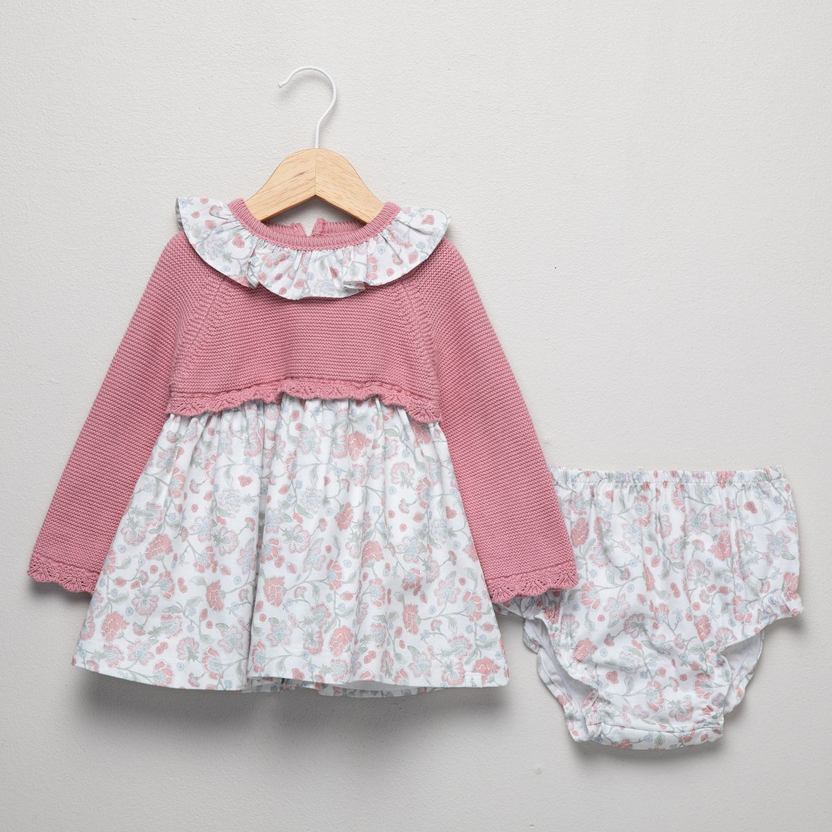 CONIGLIO - Vestido Más Calzón Algodón Bebé Niña Coniglio