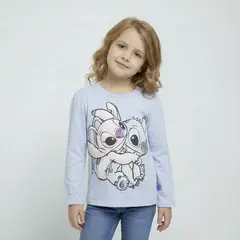 LILO & STITCH - Polera Angel Y Stitch Niña