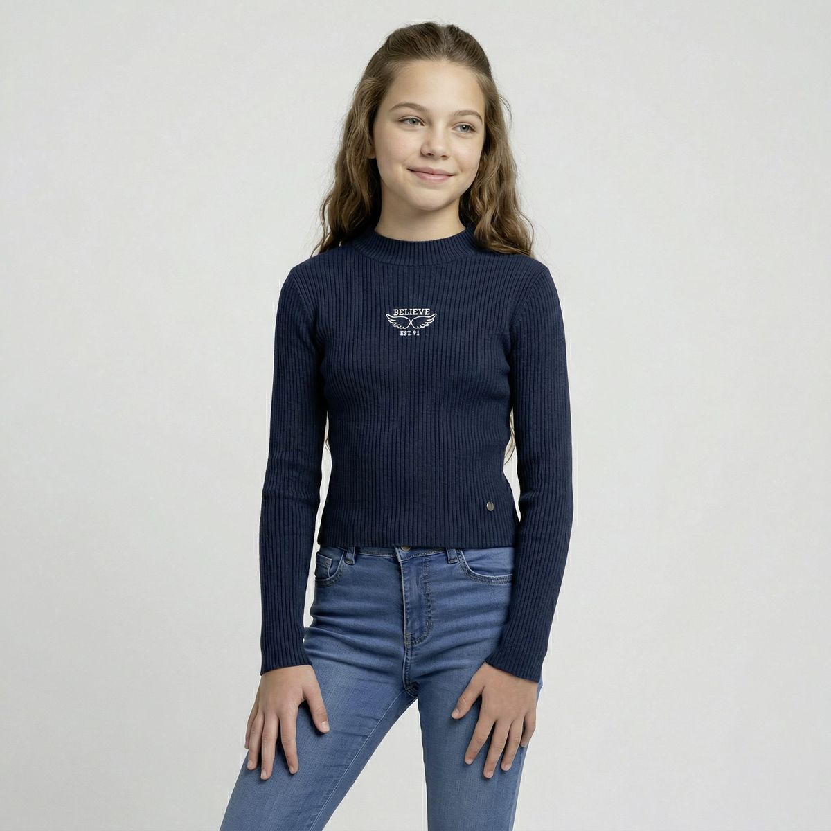 ELEVEN - Polera Manga Larga Algodón Niña Eleven
