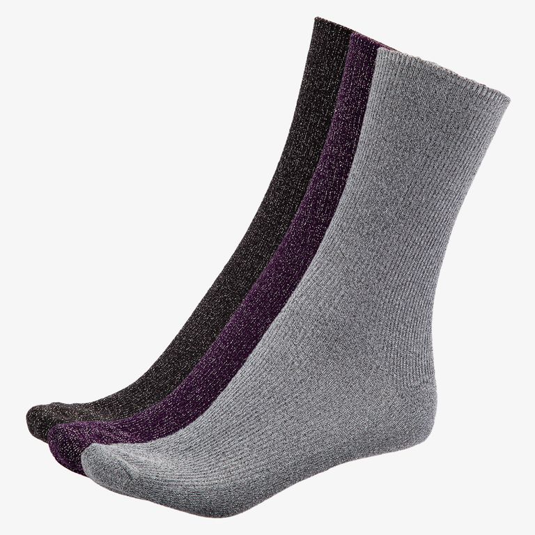 Pack De 3 Calcetines Brillos Mujer