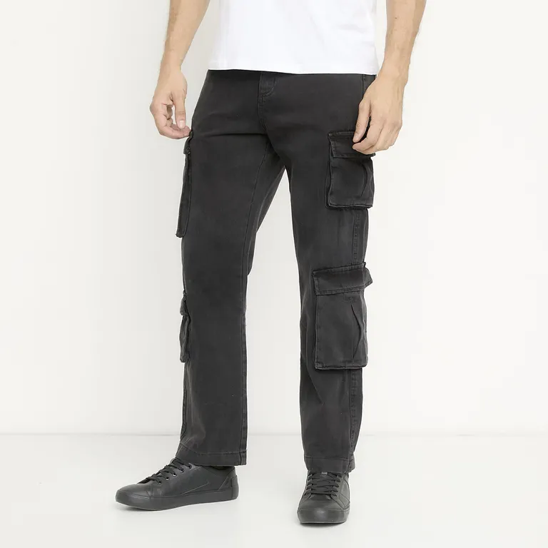 Jeans Bolsillos Cargo Hombre