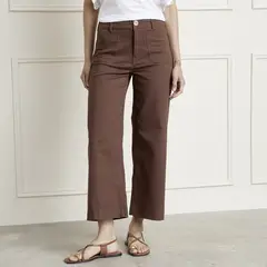 BASEMENT - Pantalón Flare Tiro Medio Mujer