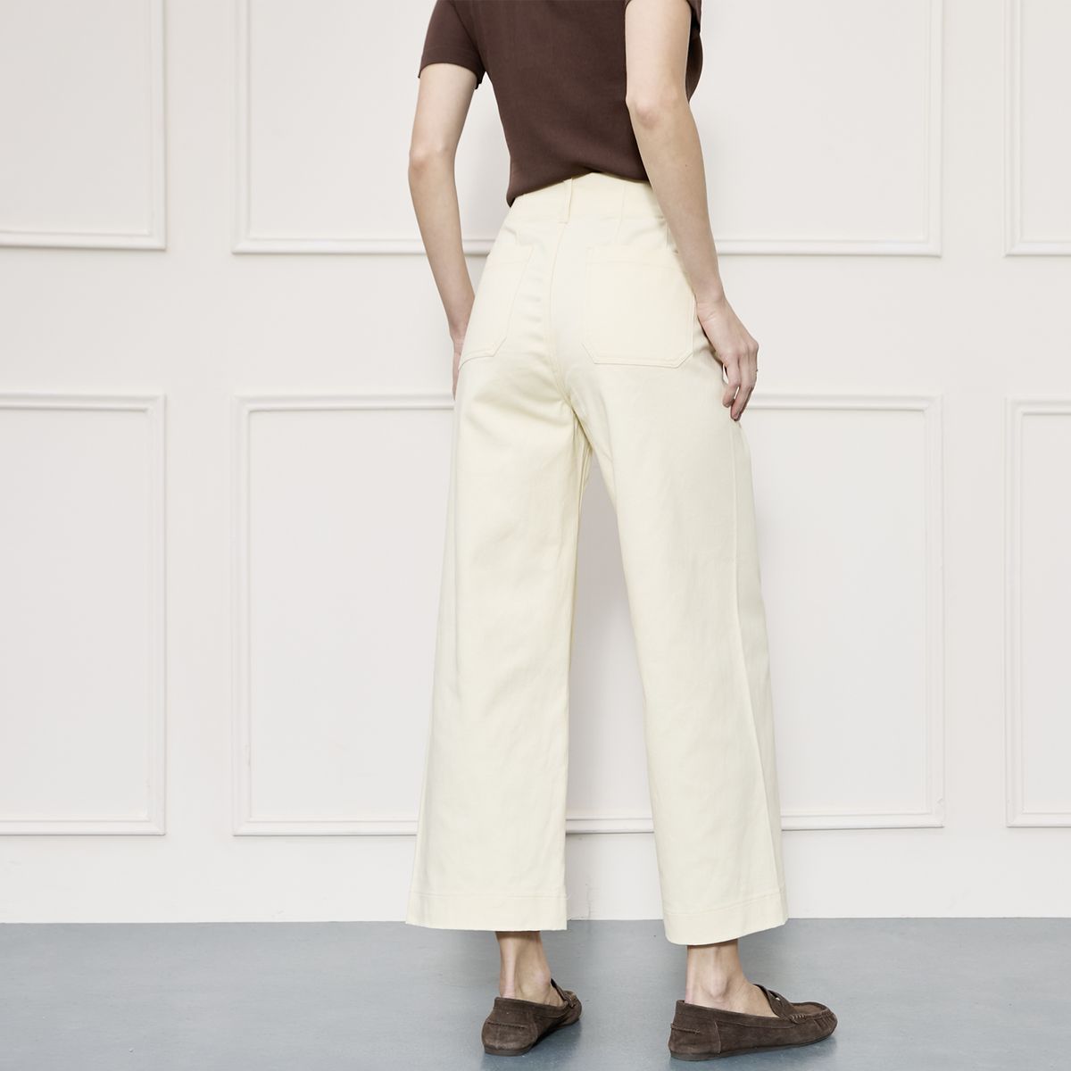 BASEMENT - Pantalón Flare Tiro Medio Mujer Basement