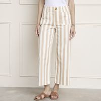 Pantalón Flare Tiro Medio Mujer