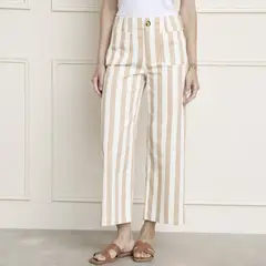 BASEMENT - Pantalón Flare Tiro Medio Mujer