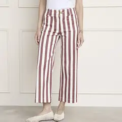 BASEMENT - Pantalón Flare Tiro Medio Mujer