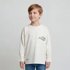 CONIGLIO - Polera Niño Manga Larga Algodón