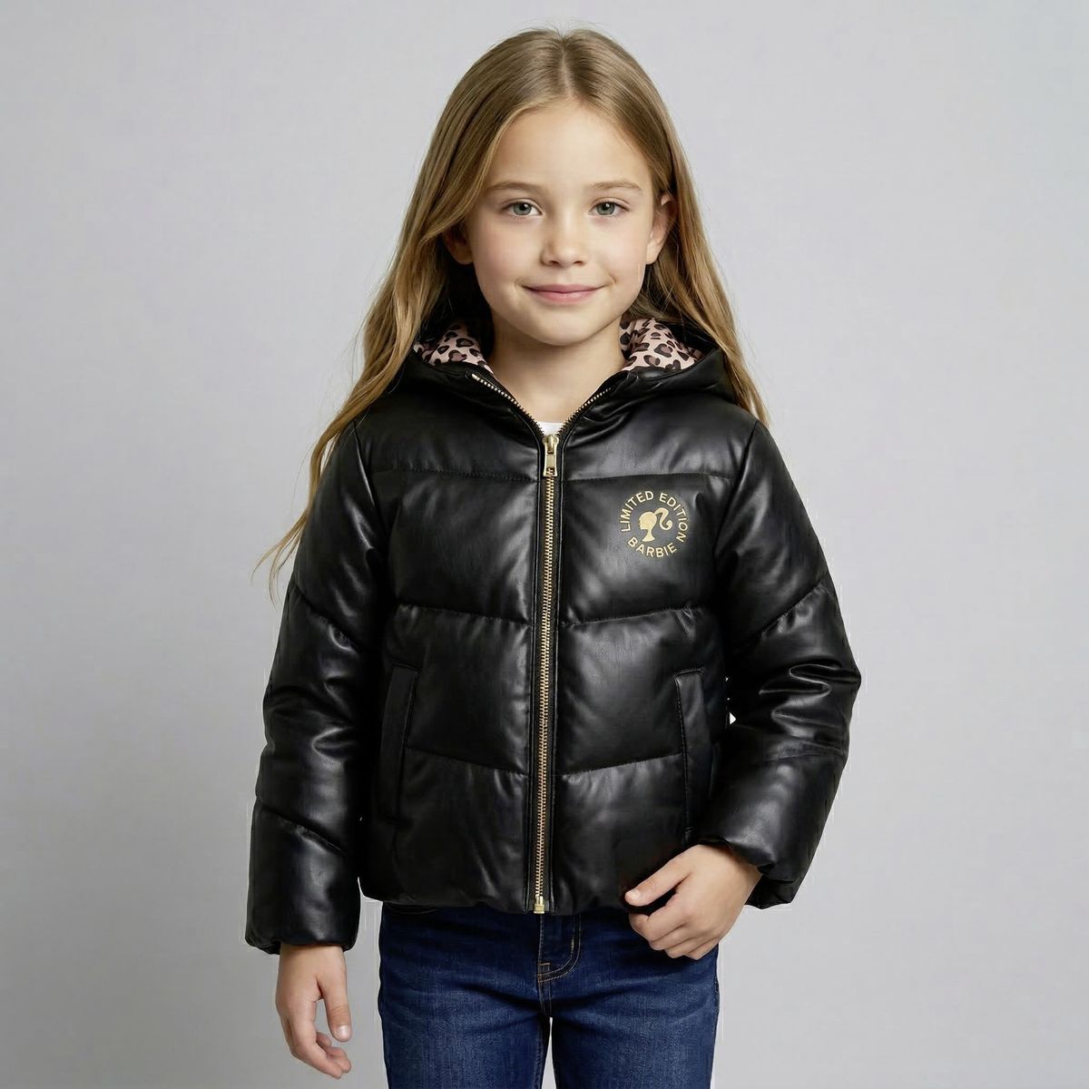 BARBIE - Parka Niña Efecto Cuero Barbie