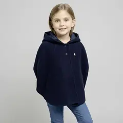 CONIGLIO - Abrigo Tapado Capa Niña 30% Lana