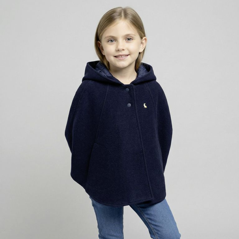 CONIGLIO Abrigo Tapado Capa Niña 30% Lana