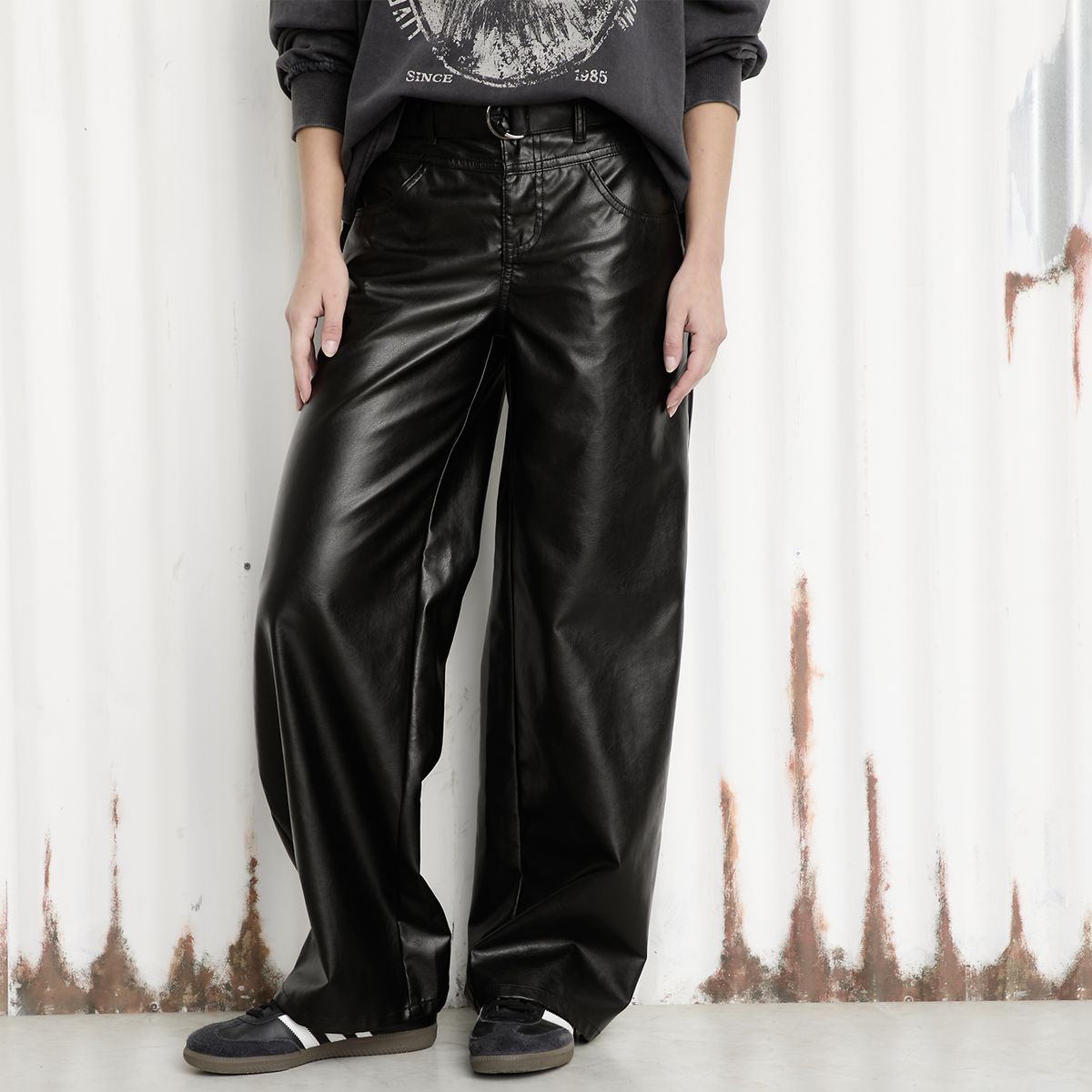 AMERICANINO - Pantalón Baggy Tiro Alto Mujer Americanino