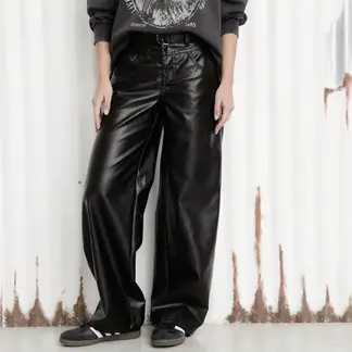 AMERICANINO - Pantalón Baggy Tiro Alto Mujer