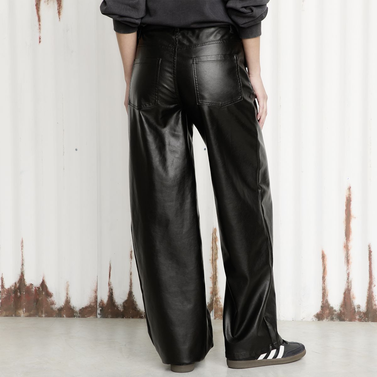 AMERICANINO - Pantalón Baggy Tiro Alto Mujer Americanino