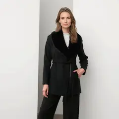 APOLOGY - Chaqueta Cuello Pelo Mujer