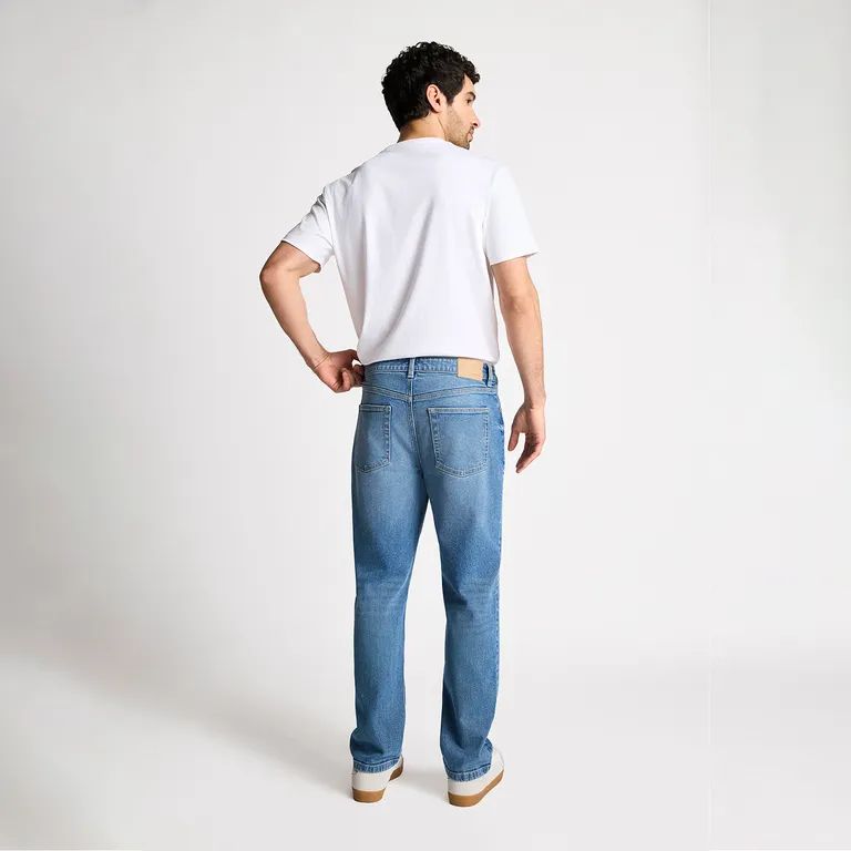 Jeans Slim Fit Hombre Algodón Semi Elasticado