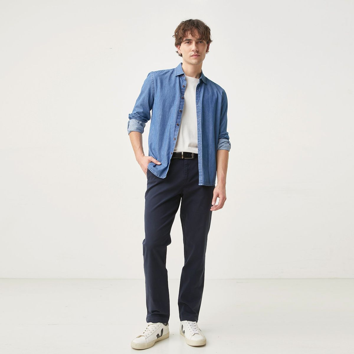 BASEMENT - Pantalón Chino Slim Fit Hombre Basement