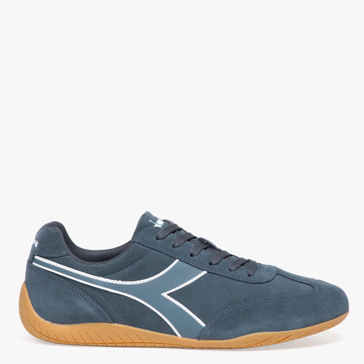 DIADORA - Veloza Zapatilla Urbana Hombre Cuero Azul Diadora