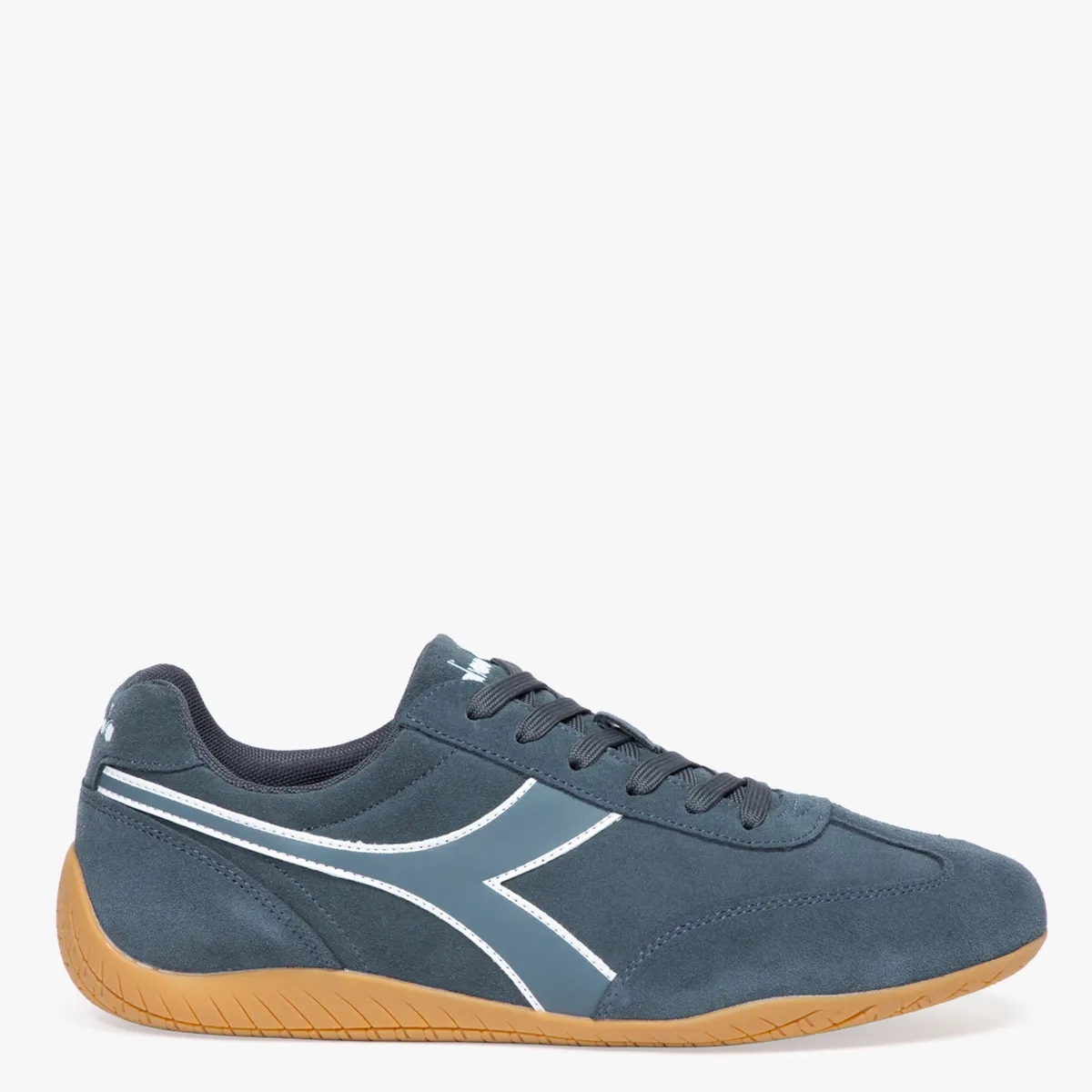 DIADORA - Veloza Zapatilla Urbana Hombre Cuero Azul Diadora