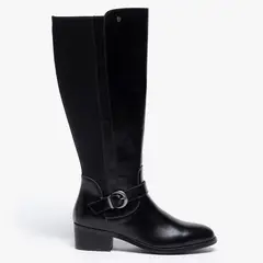 APOLOGY - Bota Mujer Cuero Negro