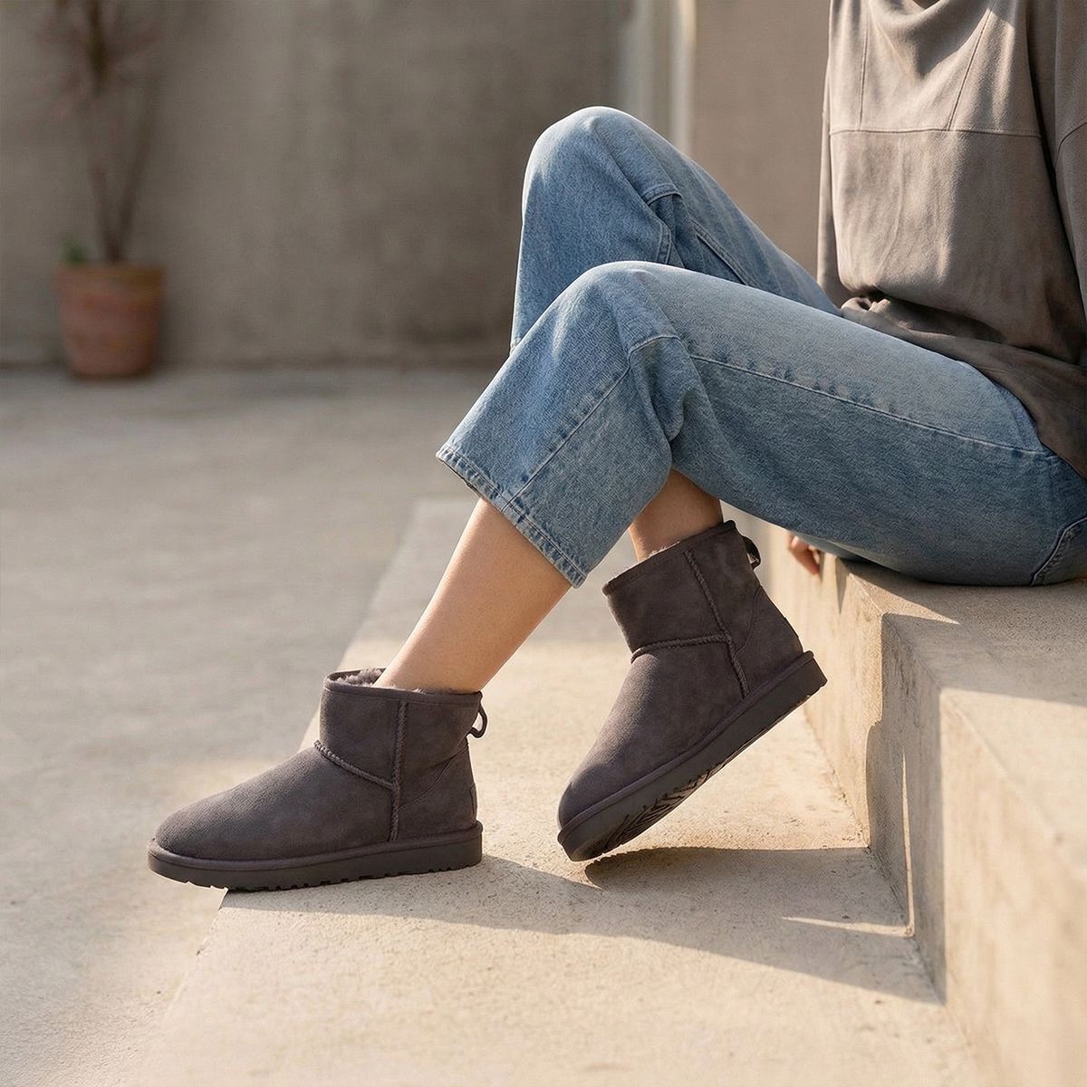 SYBILLA - Botín Mujer Gris Sybilla