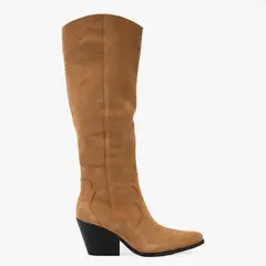 BASEMENT - Bota Mujer Cuero Café