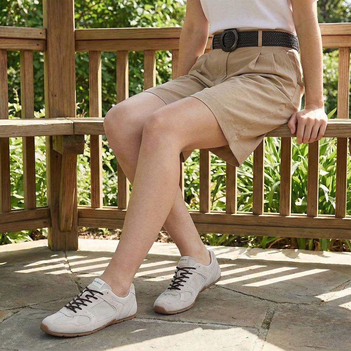 BASEMENT - Zapatilla Urbana Mujer Cuero Blanco Basement