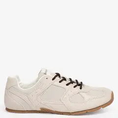 BASEMENT - Zapatilla Urbana Mujer Cuero Blanco