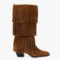 BASEMENT - Bota Mujer Cuero Café