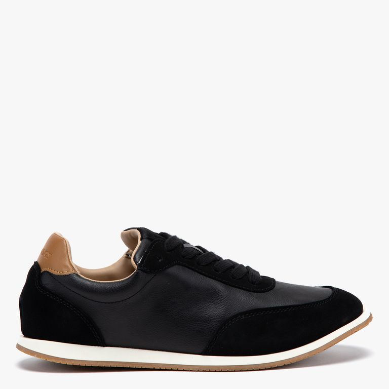 Lorena Zapatilla Urbana Mujer Cuero Negro