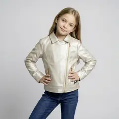 BARBIE - Chaqueta Niña Efecto Cuero