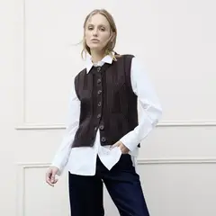 BASEMENT - Chaleco Combinado Mujer