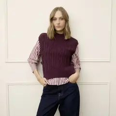 BASEMENT - Sweater Combinado Mujer