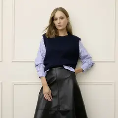 BASEMENT - Sweater Combinado Mujer