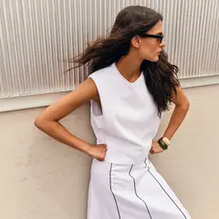 BASEMENT - Polera Hombreras Mujer