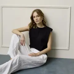 BASEMENT - Polera Hombreras Mujer