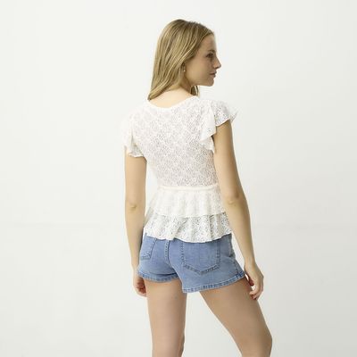 Imagen 2 del producto Polera Encaje Mujer