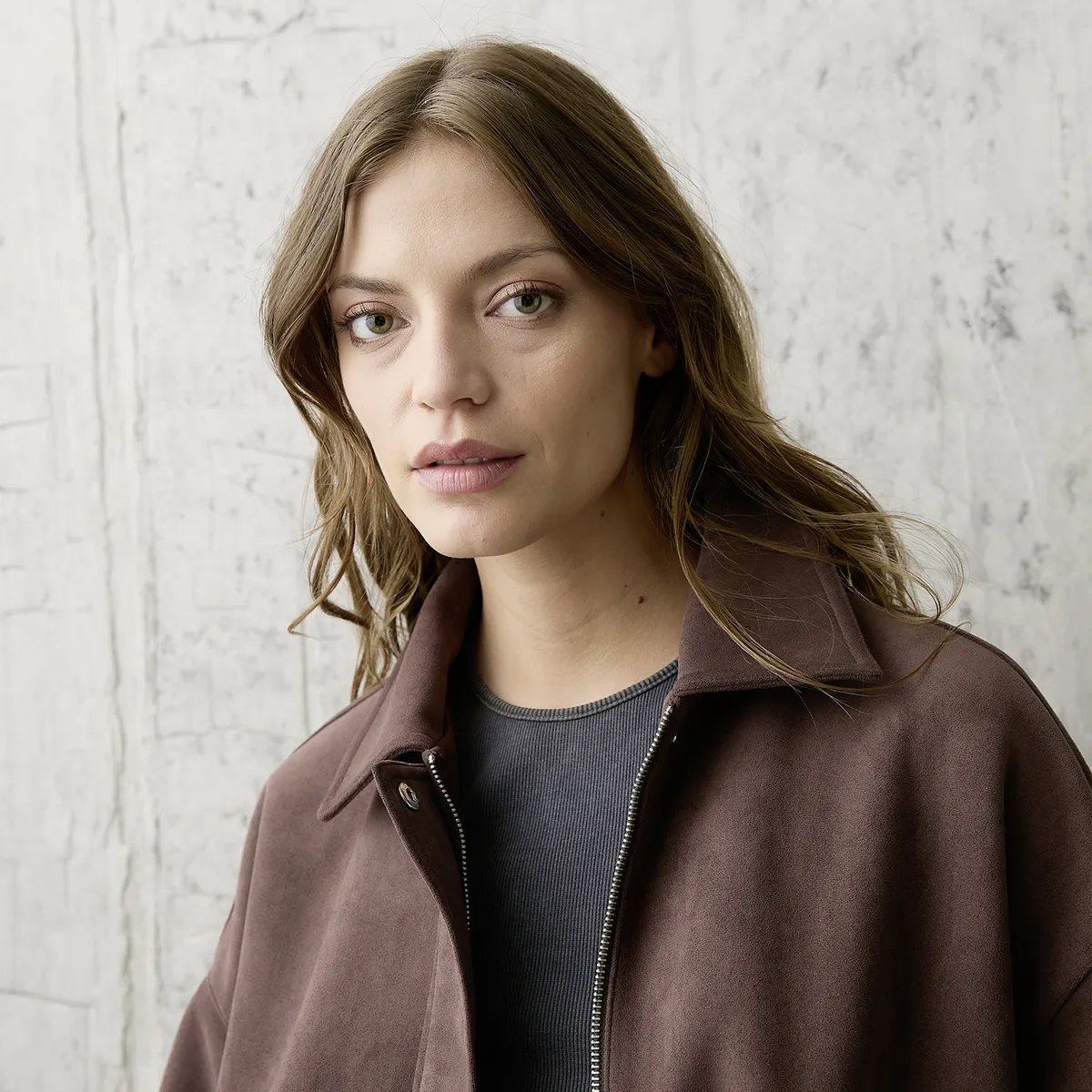 AMERICANINO - Chaqueta Suede Baloon Mujer Americanino