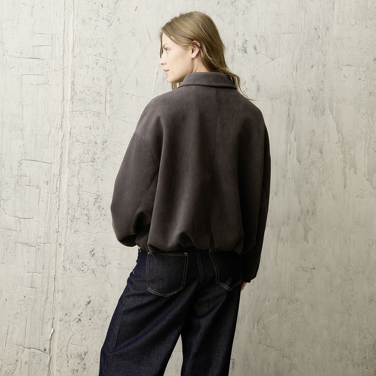 AMERICANINO - Chaqueta Suede Baloon Mujer Americanino