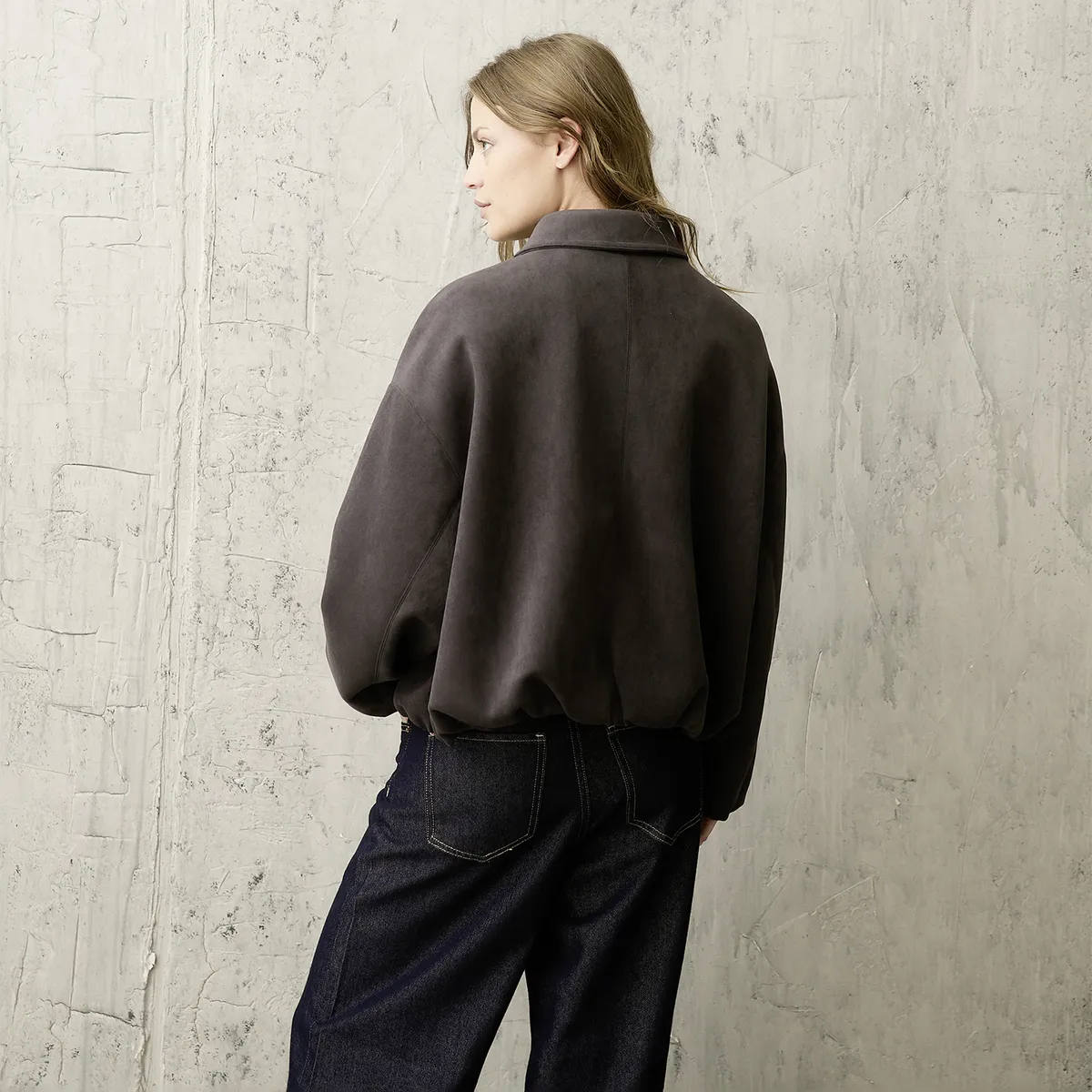 AMERICANINO - Chaqueta Suede Baloon Mujer Americanino