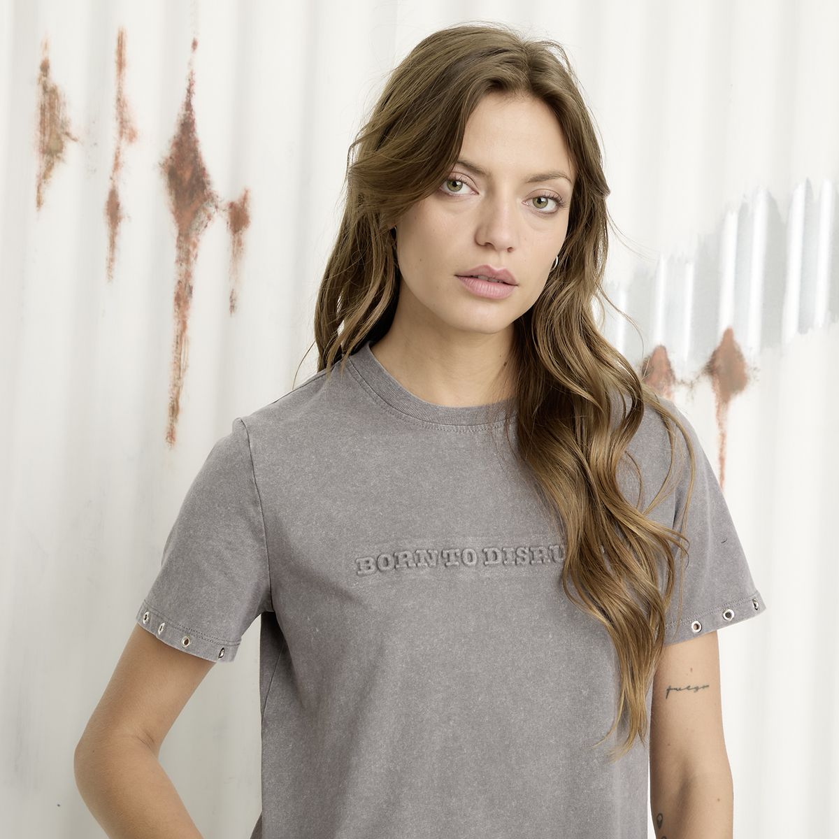 AMERICANINO - Polera Manga Corta Mujer Algodón Americanino