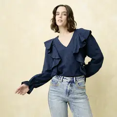 UNIVERSITY CLUB - Blusa Algodón Mujer