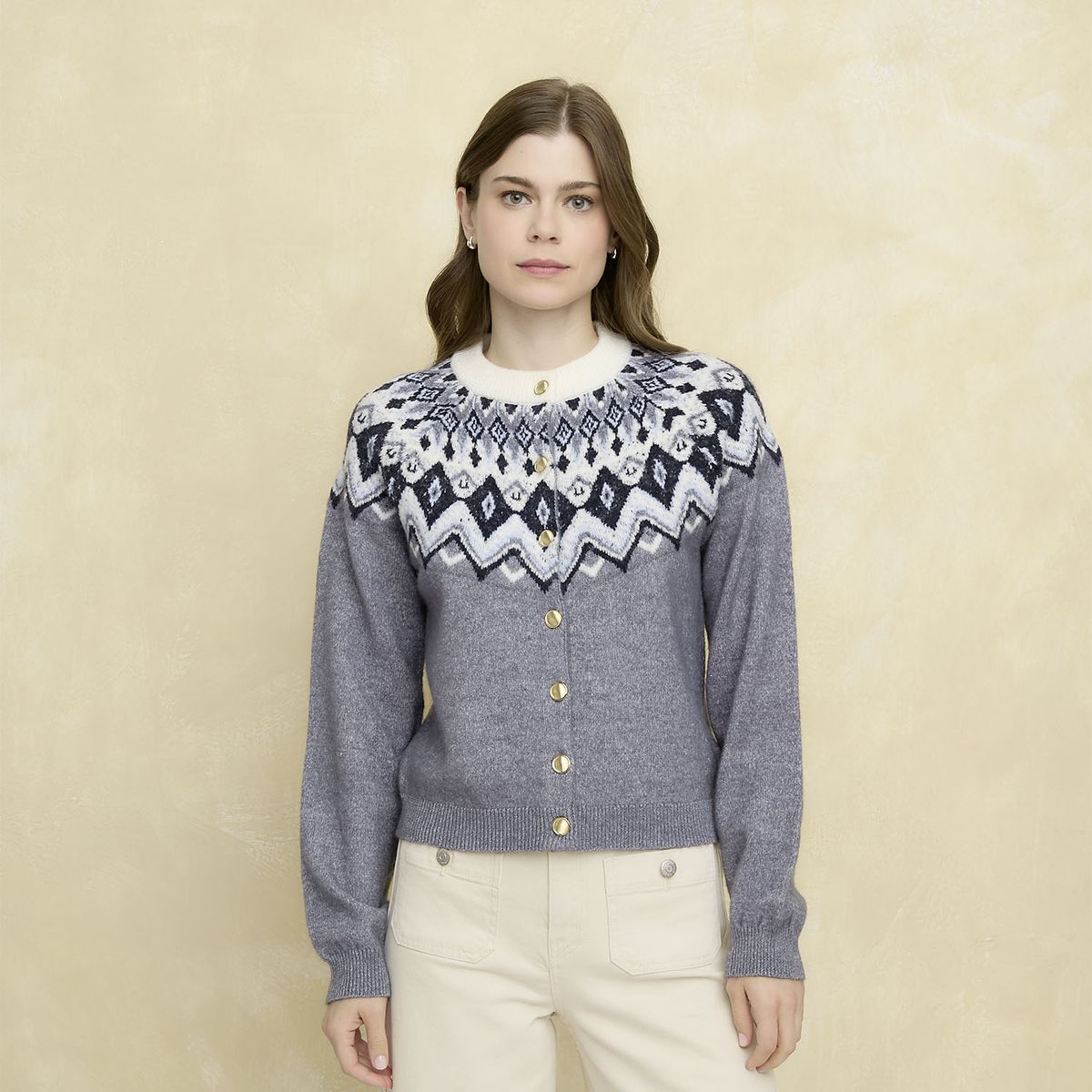 UNIVERSITY CLUB - Chaleco Jacquard Mujer University Club