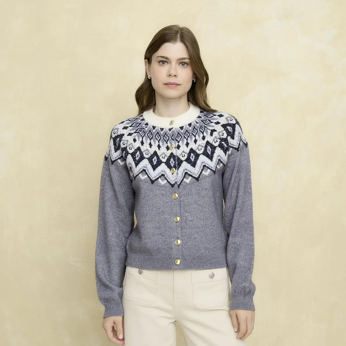 UNIVERSITY CLUB - Chaleco Jacquard Mujer University Club