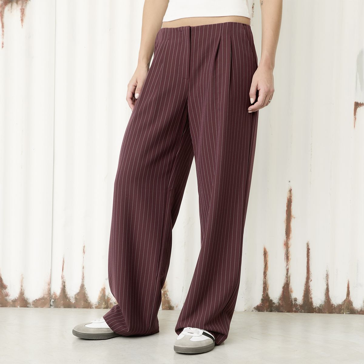 AMERICANINO - Pantalón Classic Fit Tiro Alto Mujer Americanino