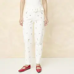 ELLE - Jeans Slim Tiro Alto Mujer