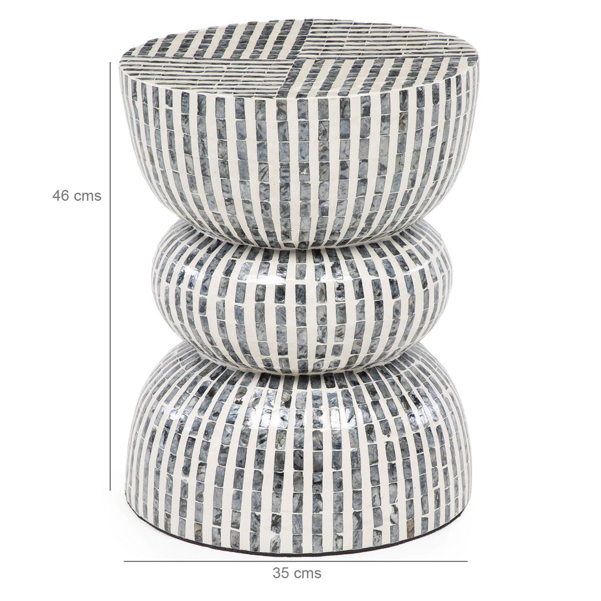 BASEMENT HOME - Piso Capiz Negro Basement Home