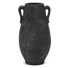BASEMENT HOME - Jarrón Terracota Negro 40X20Cm